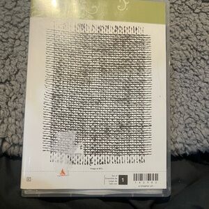 Stampin' Up! Textured Background Stamp - Black and White